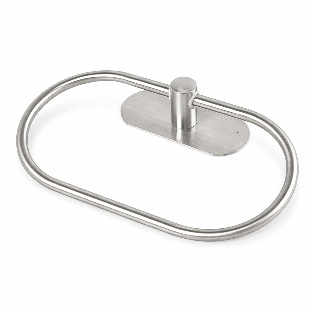 Porte-serviettes adhésif en acier inoxydable – Sans perçage